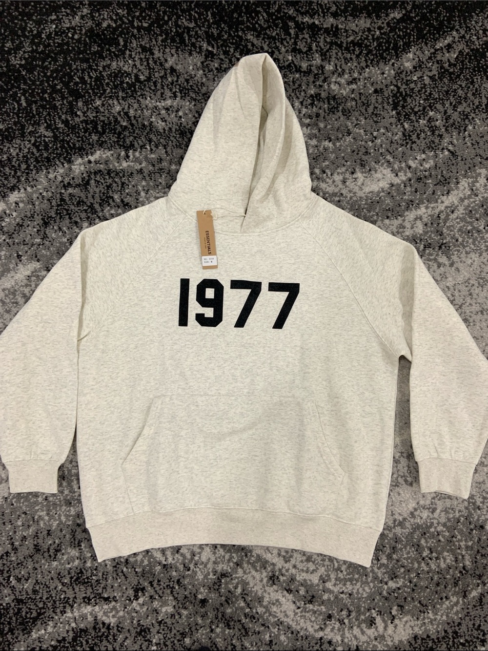 Essentials Fear of God 1977 Oatmeal Grey Hoodie Pullover Men Size Medium & Small